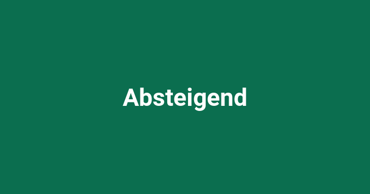 Absteigend