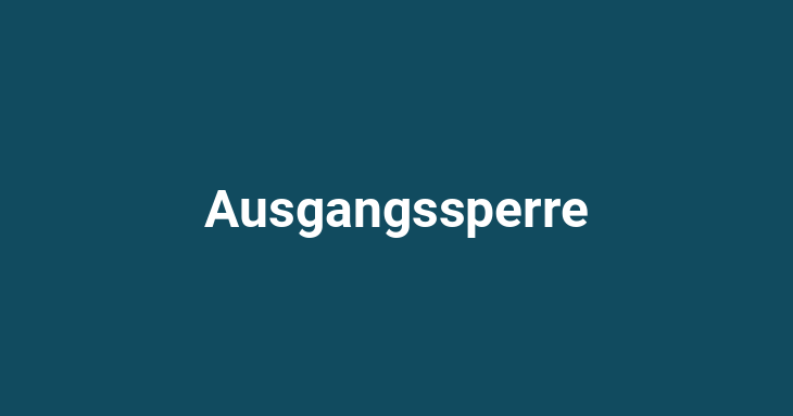 Ausgangssperre