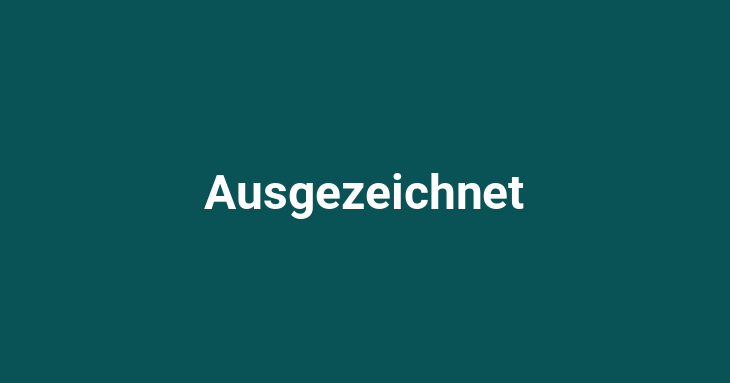 Ausgezeichnet