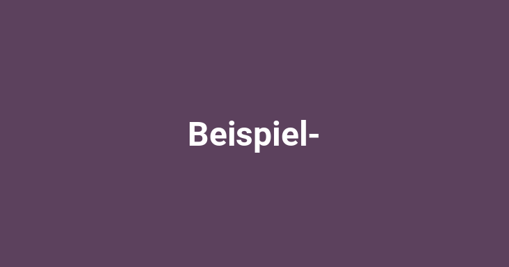 Beispiel