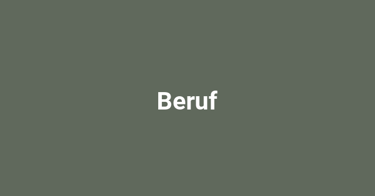 Beruf