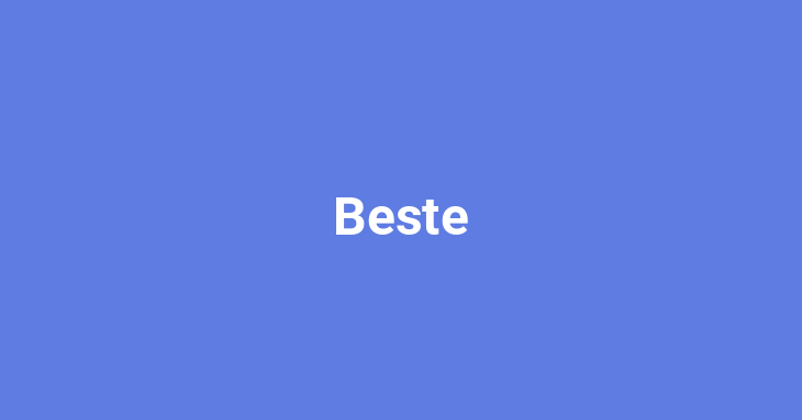 Beste (German Word)