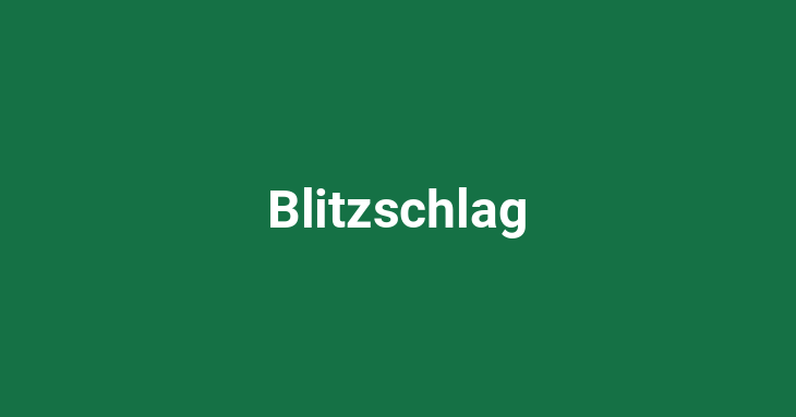 Blitzschlag