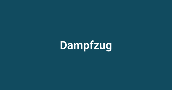 Dampfzug