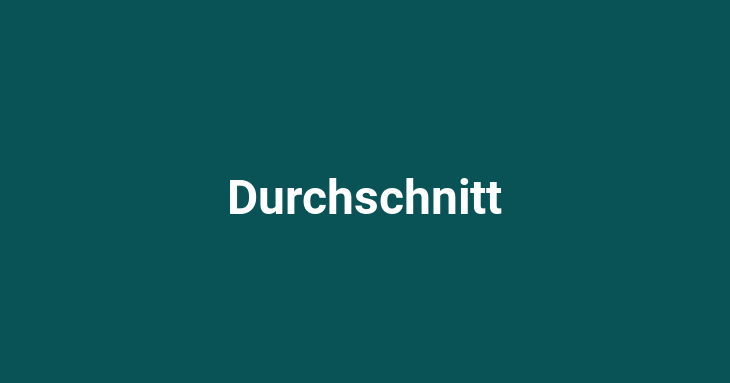 Durchschnitt