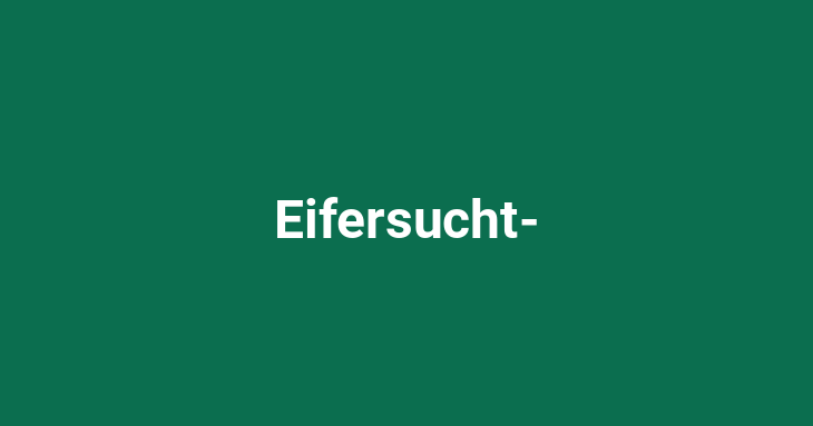 Eifersucht