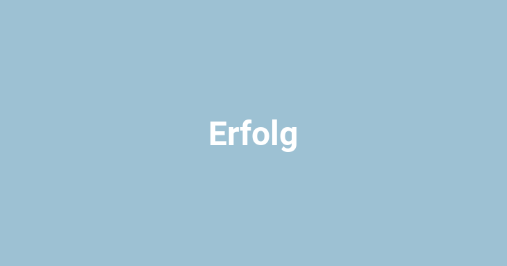 Erfolg