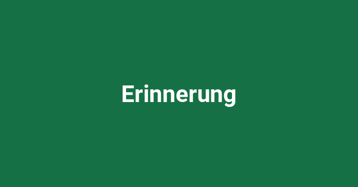 Erinnerung