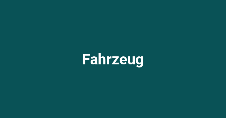 Fahrzeug