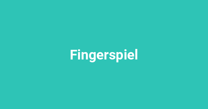 Fingerspiel [German]