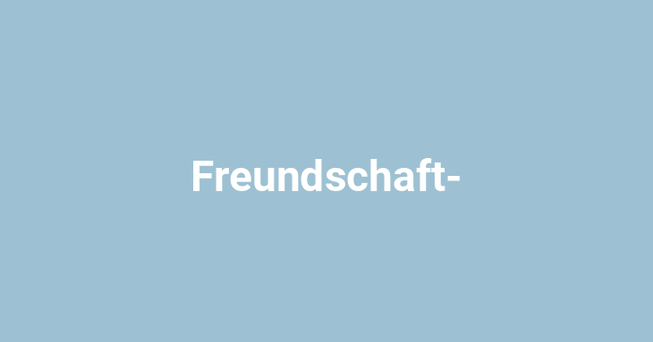 Freundschaft