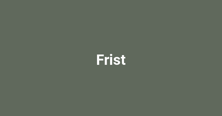 Frist [German]