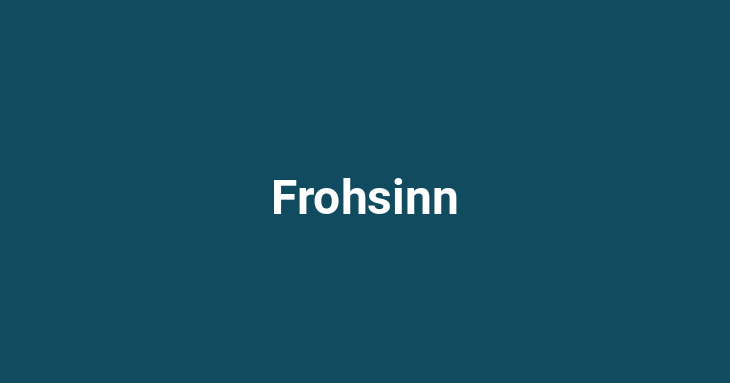 Frohsinn