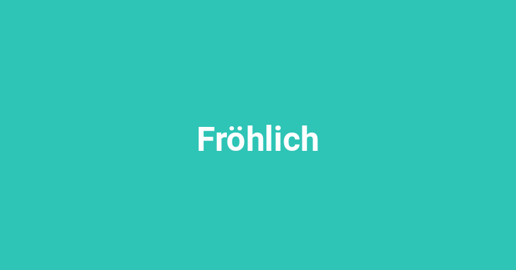 Fröhlich