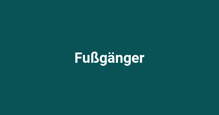 Fußgänger