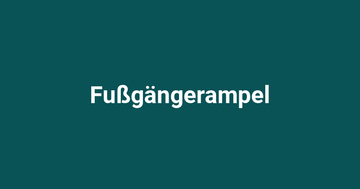 Fußgängerampel