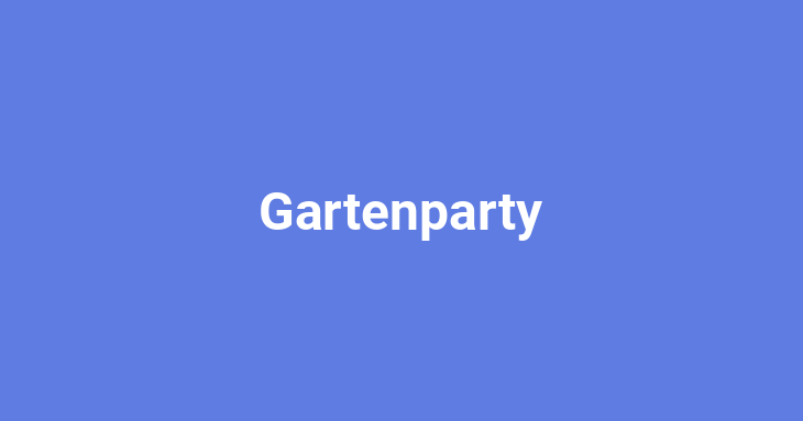 Gartenparty