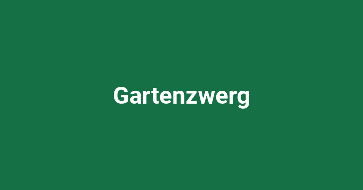 Gartenzwerg