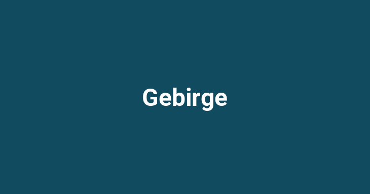 Gebirge