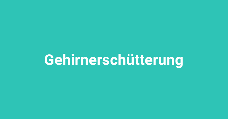 Gehirnerschütterung