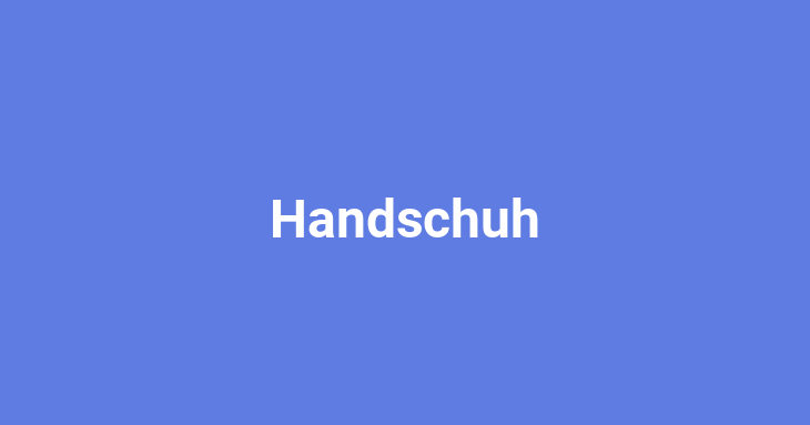 Handschuh