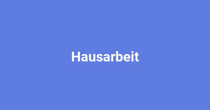 Hausarbeit