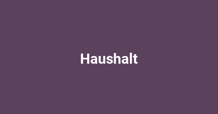 Haushalt