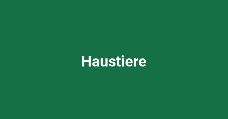 Haustiere