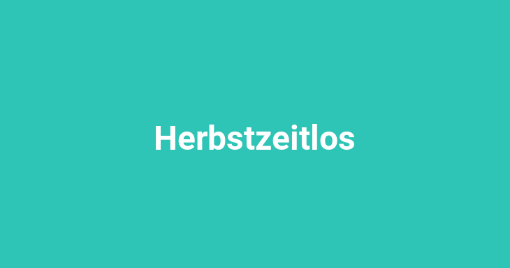 Herbstzeitlos