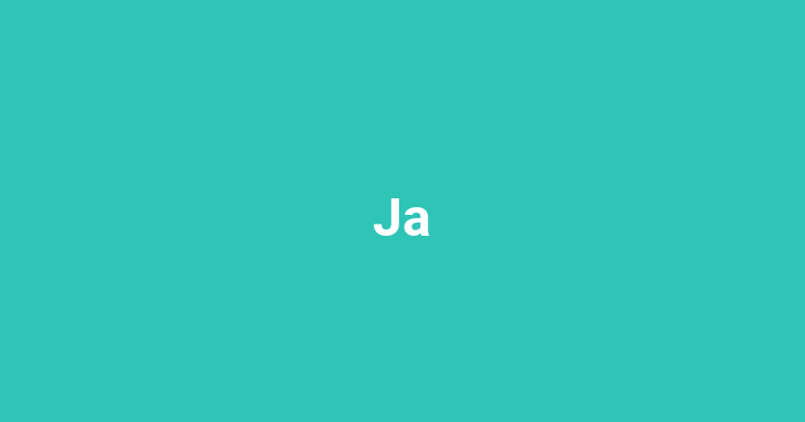 Ja (yes)