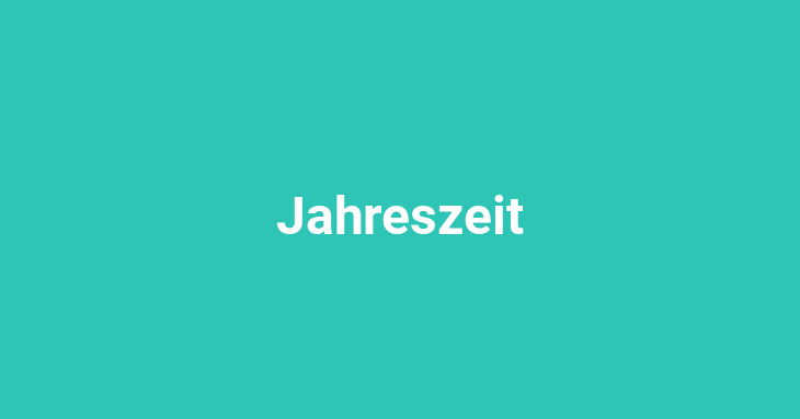 Jahreszeit