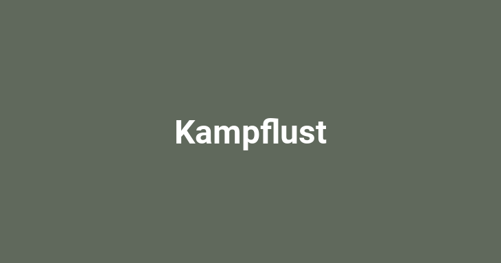 Kampflust [noun]