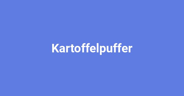 Kartoffelpuffer