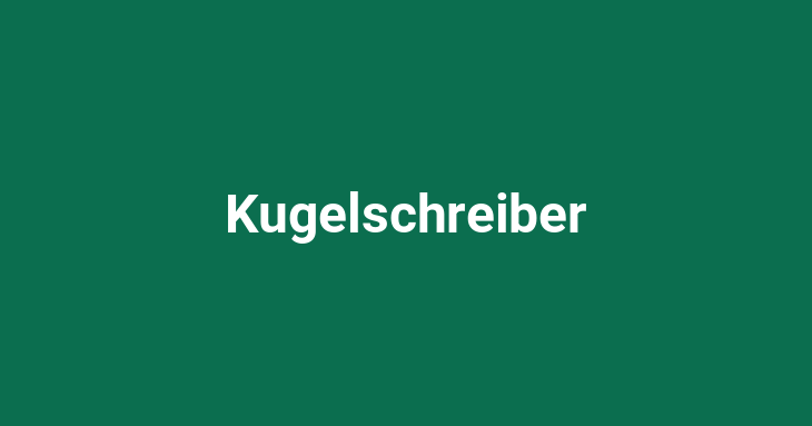 Kugelschreiber