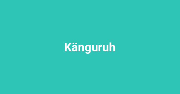 Känguruh