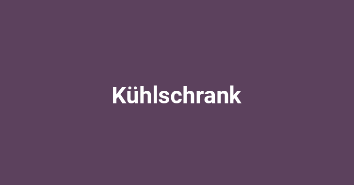 Kühlschrank