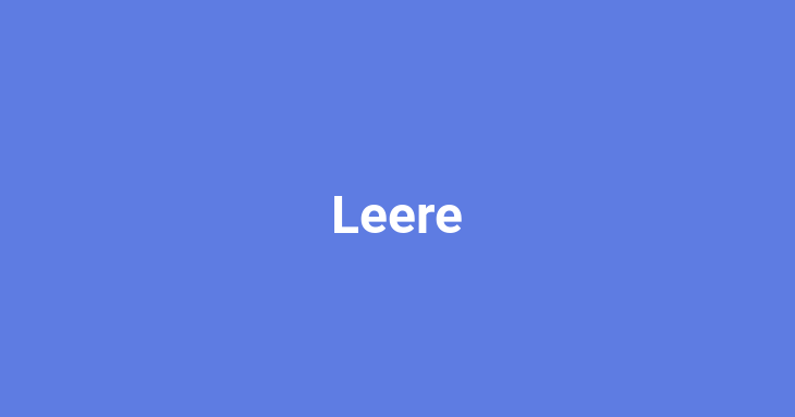 Leere [noun]