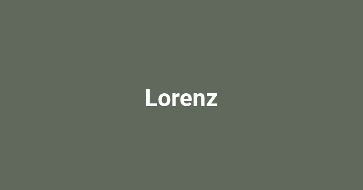 Lorenz (Noun)