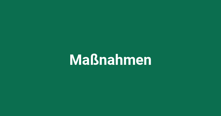 Maßnahmen