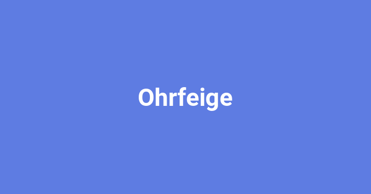 Ohrfeige