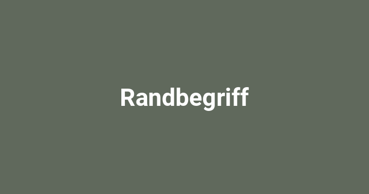 Randbegriff