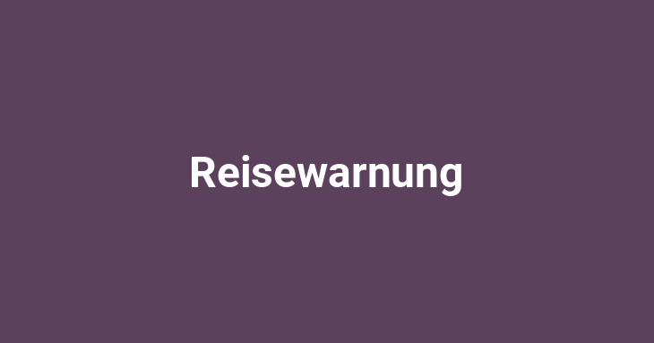 Reisewarnung