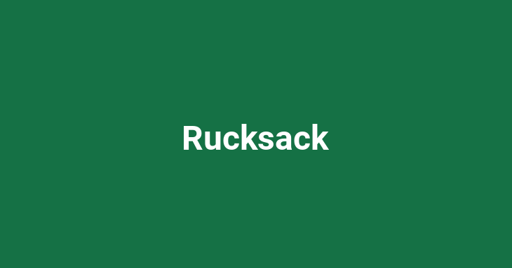 Rucksack