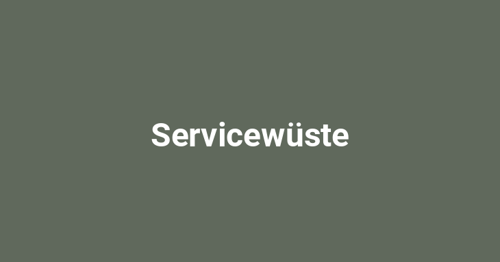 Servicewüste