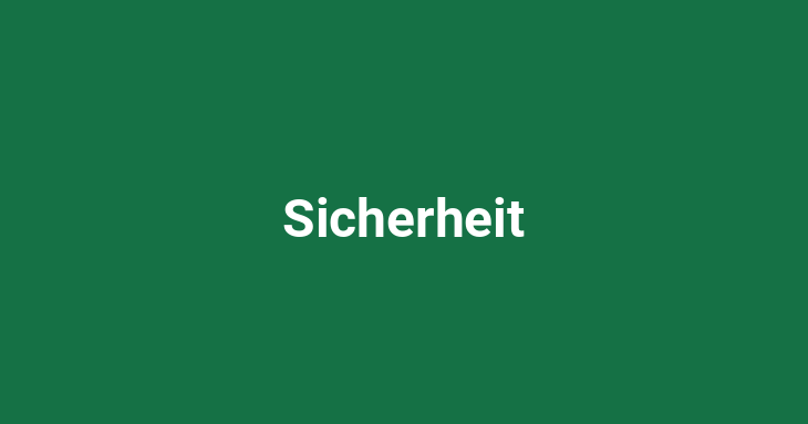 Sicherheit (Security)