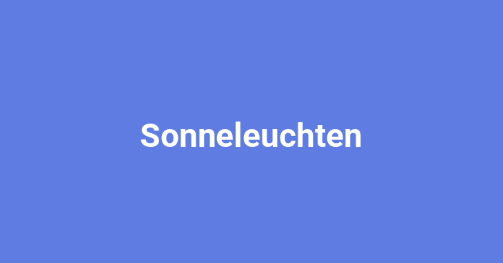 Sonneleuchten