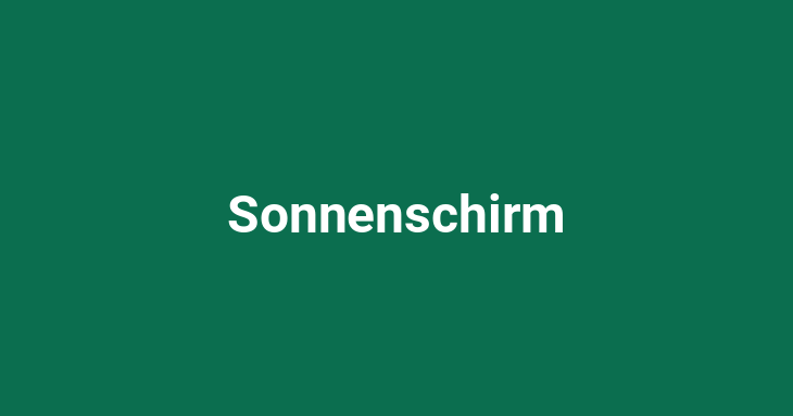 Sonnenschirm