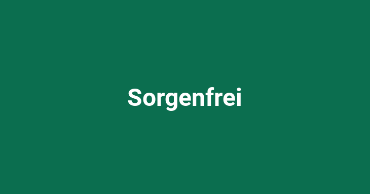 Sorgenfrei