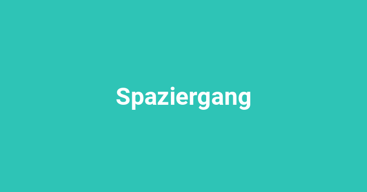 Spaziergang