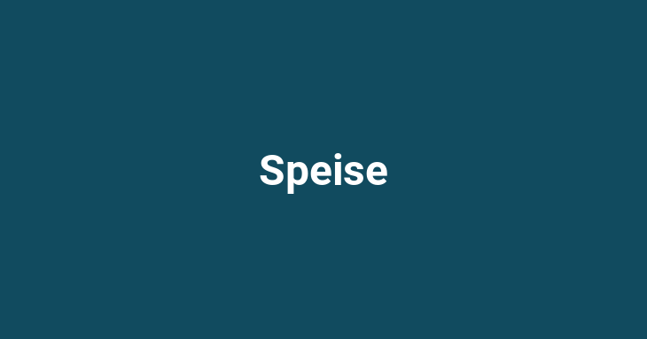 Speise [German]